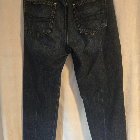 American Eagle Outfitters Vintage Hi-rise Dark Blue Straight Jeans - Picture 2 of 5